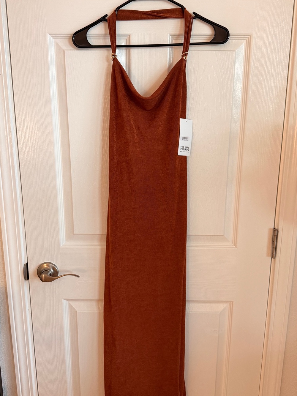 12th Tribe Melani Terracotta Midi Dress NWT XS
